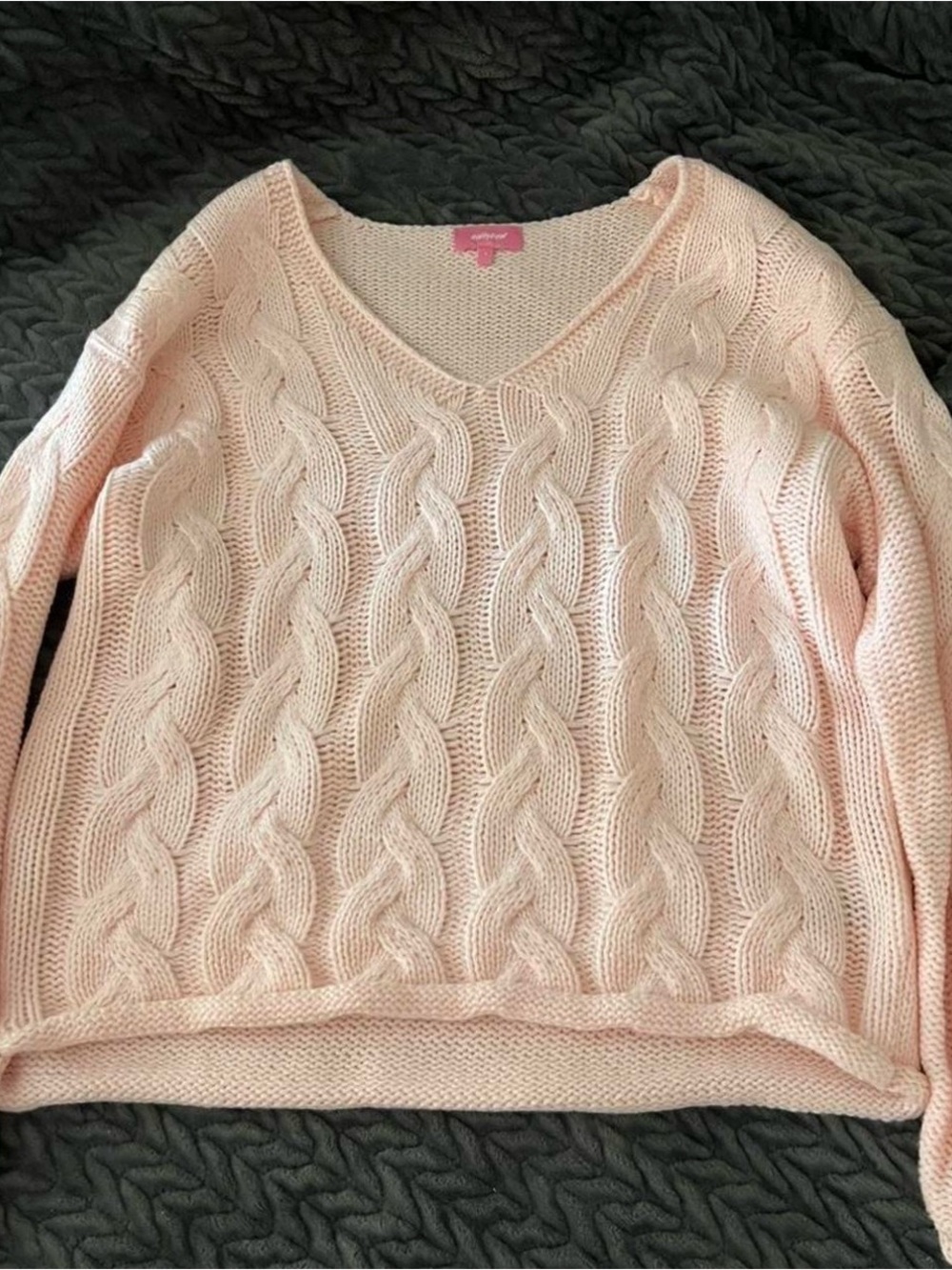 Light Pink Edikted Knit Sweater